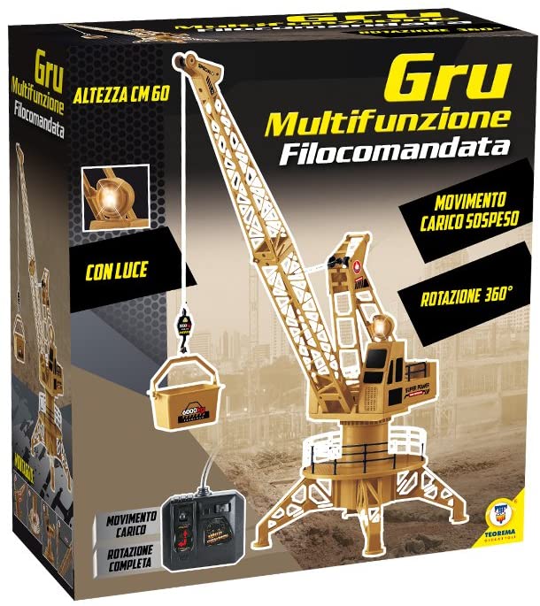 Theorema- Multifunction Crane with Lights, 360 Degree Wheel and Filoguide Remote Control, 65268, Yellow - Image 4