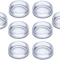 Merriway BH05791 Castor Cups, Outer Dimension 68 mm (2.5/8 inch) - Large, Clear, Pack of 8