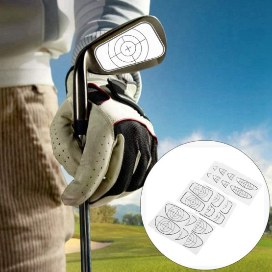 VGEBY1 Golf Club Training Aid Sticker, Repeated-Use Golf Impact Stickers Golf Training Aid Accessory - Image 4