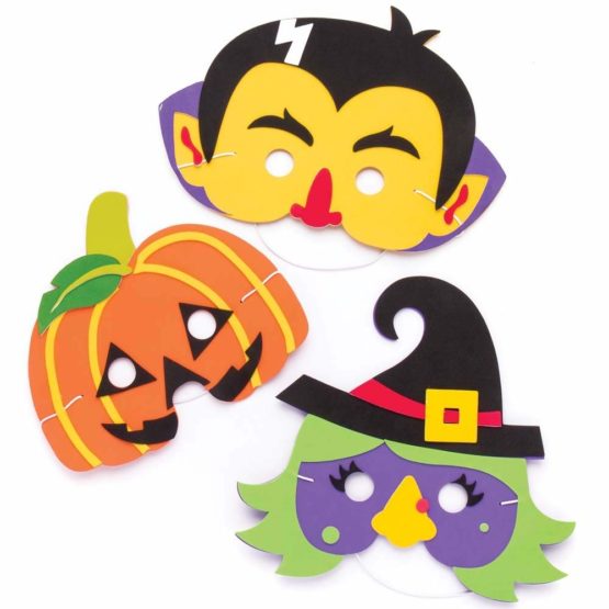 Baker Ross AR636 Mask Kits (Pack of 4) for Kids Halloween Arts and Crafts, Assorted - Image 3