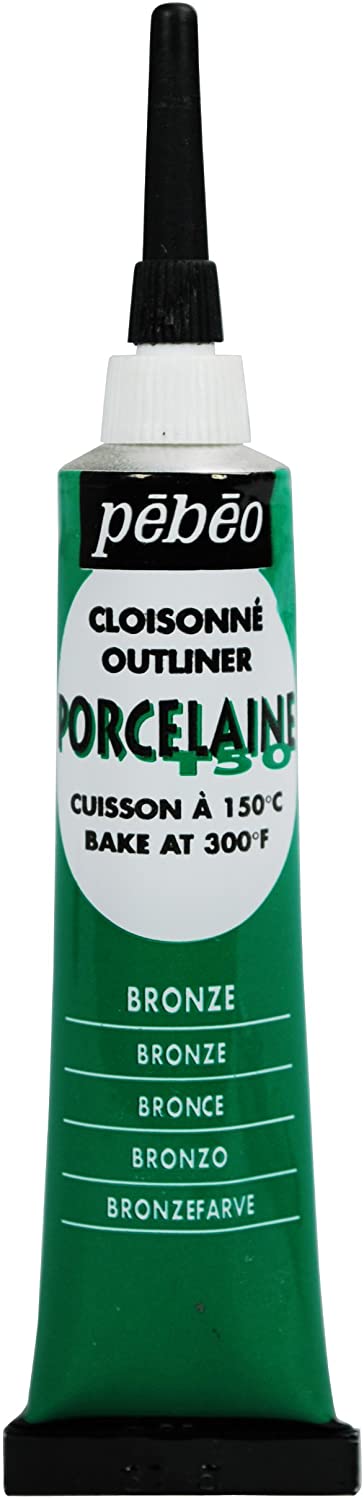 Pebeo 20ml Porcelaine 150 China Paint Cloisonne 20ml - Bronze Green,Bronze Green, 036-005, 20 ml (Pack of 1)