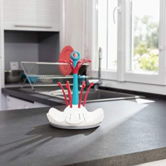 Badabulle Bottle Drier, Blue/Red - Image 3