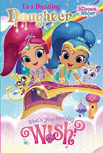 Shimmer & Shine SI001 Daughter Birthday Card, Multi