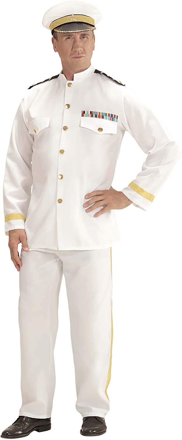 Navy Captain Men’s Costume Fancy Dress (S) – BigaMart