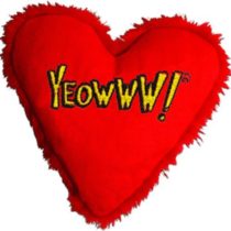 YEOWWW Heart Attack Cat Toy, clear