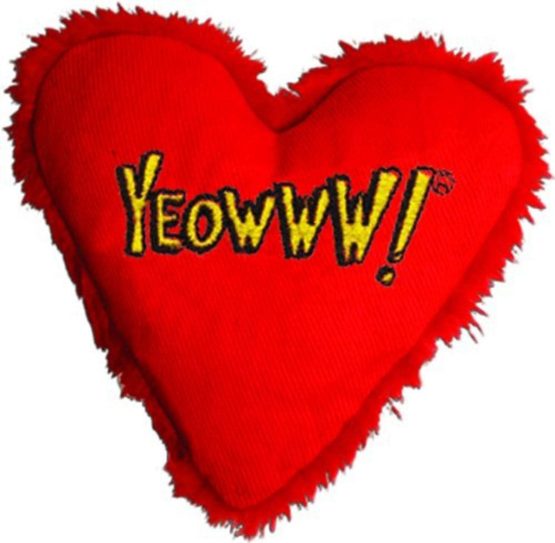 YEOWWW Heart Attack Cat Toy, clear