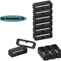 Chofit Fastener Ring Compatible with Garmin Forerunner 35 Band Keepers,Soft Silicone Rings Connector Security Loop for Forerunner 35 Watch Strap