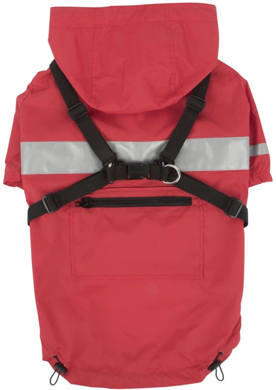 Puppia PLRA-JM9320-RD-XL Red Wilderness Pet-Coats, X-Large