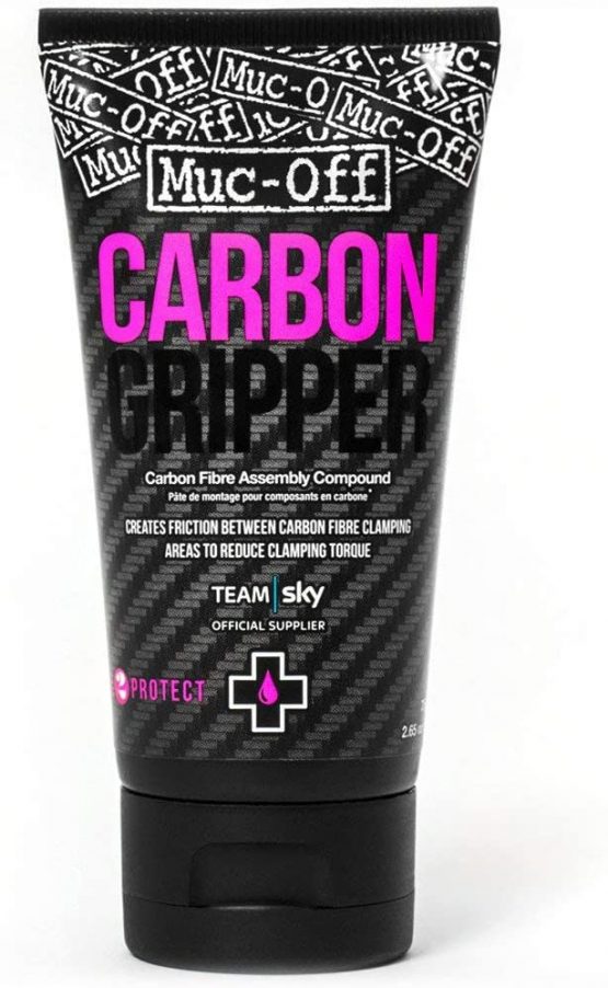 Muc-Off Carbon Gripper, 75 Grams - Advanced Carbon Fibre Assembly Compound For Bicycles - Improves Grip By Creating Friction Between Carbon Areas