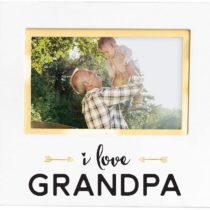 Pearhead Sentiment 'I Love Grandpa' Keepsake Photo Frame, White