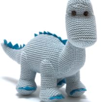 Best Years Knitted Diplodocus Dinosaur Baby Rattle