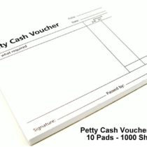 Q-Connect Petty Cash Voucher Pad, 125 x 101 mm, Pack of 10