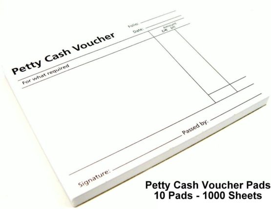 Q-Connect Petty Cash Voucher Pad, 125 x 101 mm, Pack of 10