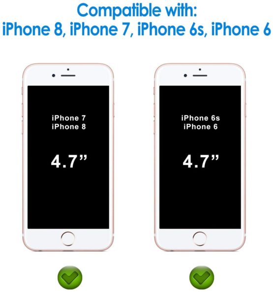 JETech Screen Protector for iPhone SE 2020, iPhone 8 iPhone 7 iPhone 6s iPhone 6 Tempered Glass Film, 2-Pack - Image 2