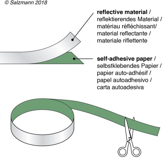 Salzmann 3M Reflective Tape - Universal High Visibility Tape for Backpacks, Bicycles, Helmets - Made with 3M Reflective Material - Image 2