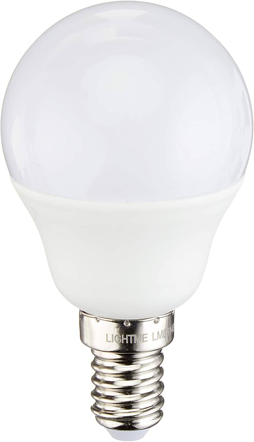 LightMe) LED Varilux Step Dim. P45 6W-470lm-E14/827, Opal, 45x79