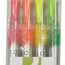 Q-CONNECT Liquid Ink Highlighter - Assorted Colours (Pack of 4)
