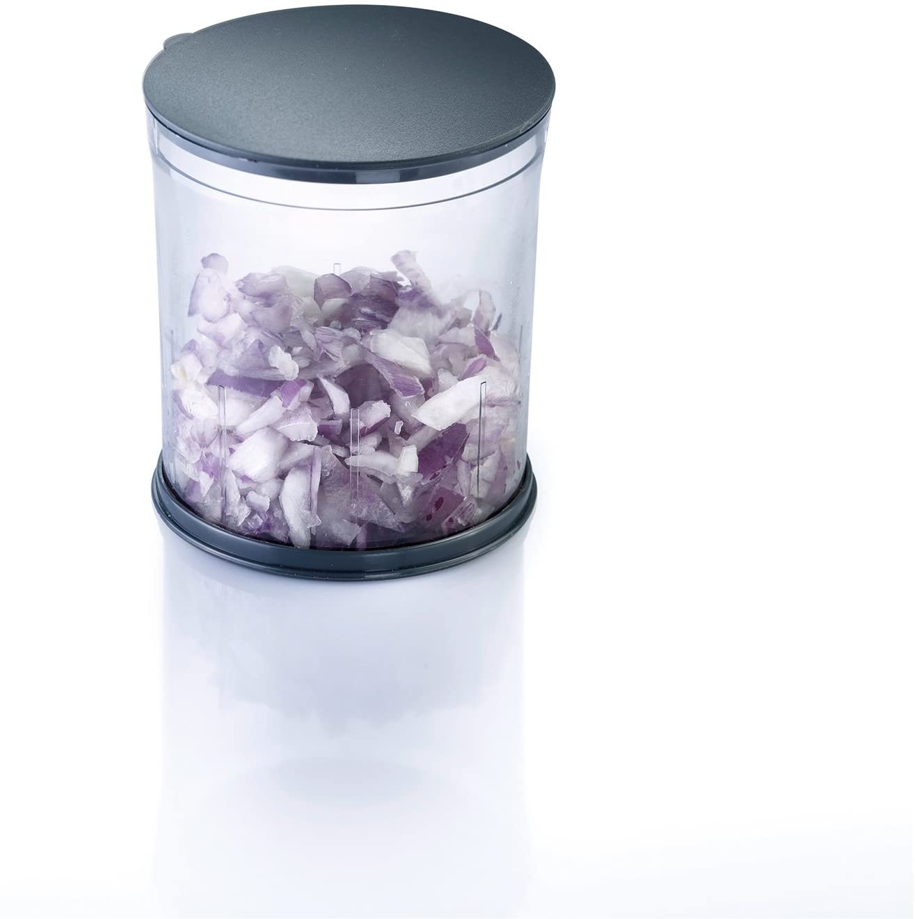 Westmark Universal Chopper, Easy Storage With Lid, Stainless Steel/Plastic, Kompakt, White/Anthracite, 11452260 - Image 3