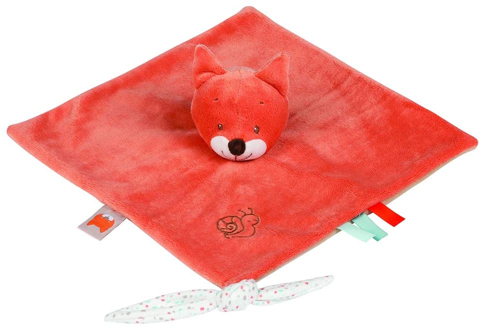 Nattou Cuddly Toy/Cloth, Oscar The Fox, Companion from Birth, 28 x 28 cm, Orange, 296168, 27 x 27 cm