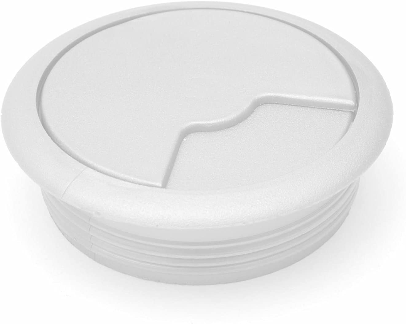 Computer Grommet for Desk Table Cable Tidy (60mm, White) BigaMart