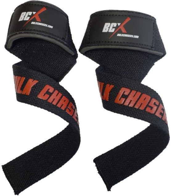 Bulk Chasers weight lifting straps | Prefect for Bodybuilding, Power Lifting, Gymnastics, Strength Training, Cross Fit, Wrist Support - Image 2