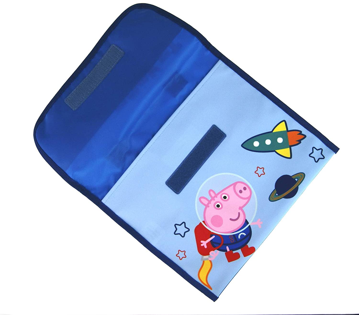 Boys Peppa Pig George Pig Primary School Reading Book Bag, Blue - Image 3