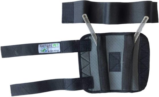 Nature Pet Premium Dog Wrist Bandage/Carpal Joint Protection Bandage/Support Bandage for Dogs (M, Grey) - Image 2