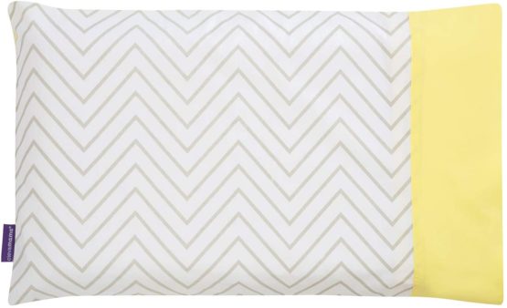 ClevaMama Pram Pillow Case, Replacement in 100% Soft Cotton - Grey, 22x31 cm
