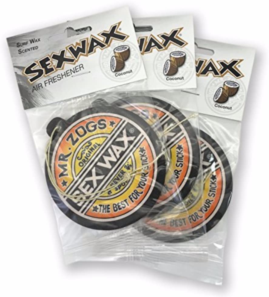 Sex Wax Car Air Freshener Coconut Scent 3-Pack, 1 count (Pack of 3) - Image 2