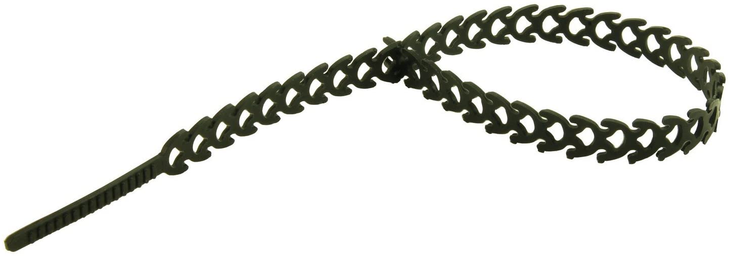 Schneider Electric Rapstrap - Releasable and Reusable Cable & Plant Ties, Pack of 24, IMT38068, Black, 10mm x 300 mm
