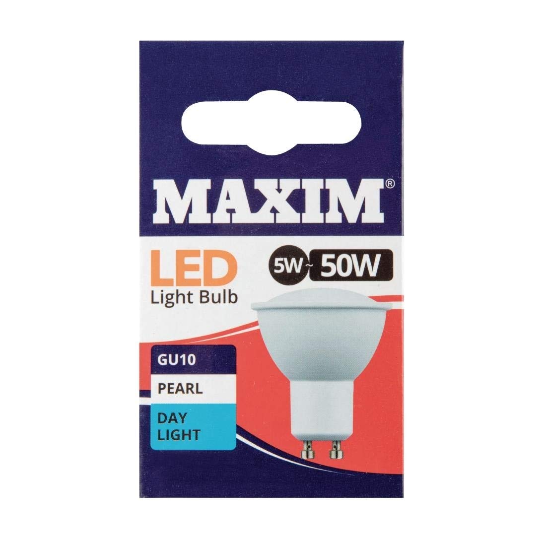 Maxim LED Bulbs, GU10, 5 W, Daylight White Pack of 10 50MLGU10DL5X10, Day Light, 10 Count (Pack of 1) - Image 2