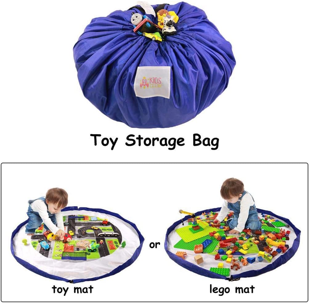 Toy Storage Bag by Drawstring Toy Bag Mat for Kids Play Mat Bag Toy