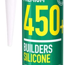 Everbuild Everflex 450 Premium+ Builders Silicone Sealant, Translucent, 300 ml