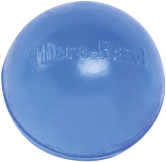 Exercise Stress Ball for Hand by TheraBand, Finger & Forearm Resistance Training, Motor Skills, Range Motion, Blue, One Size - Image 3