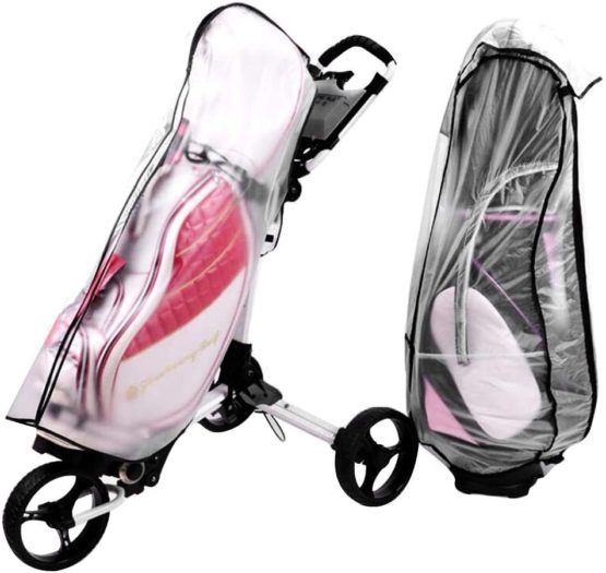 Golf Bag Waterproof Cover, Transparent Practical Waterproof Golf Bag Coat Golf Cover Accessory for Mens Women Golfers - Image 2