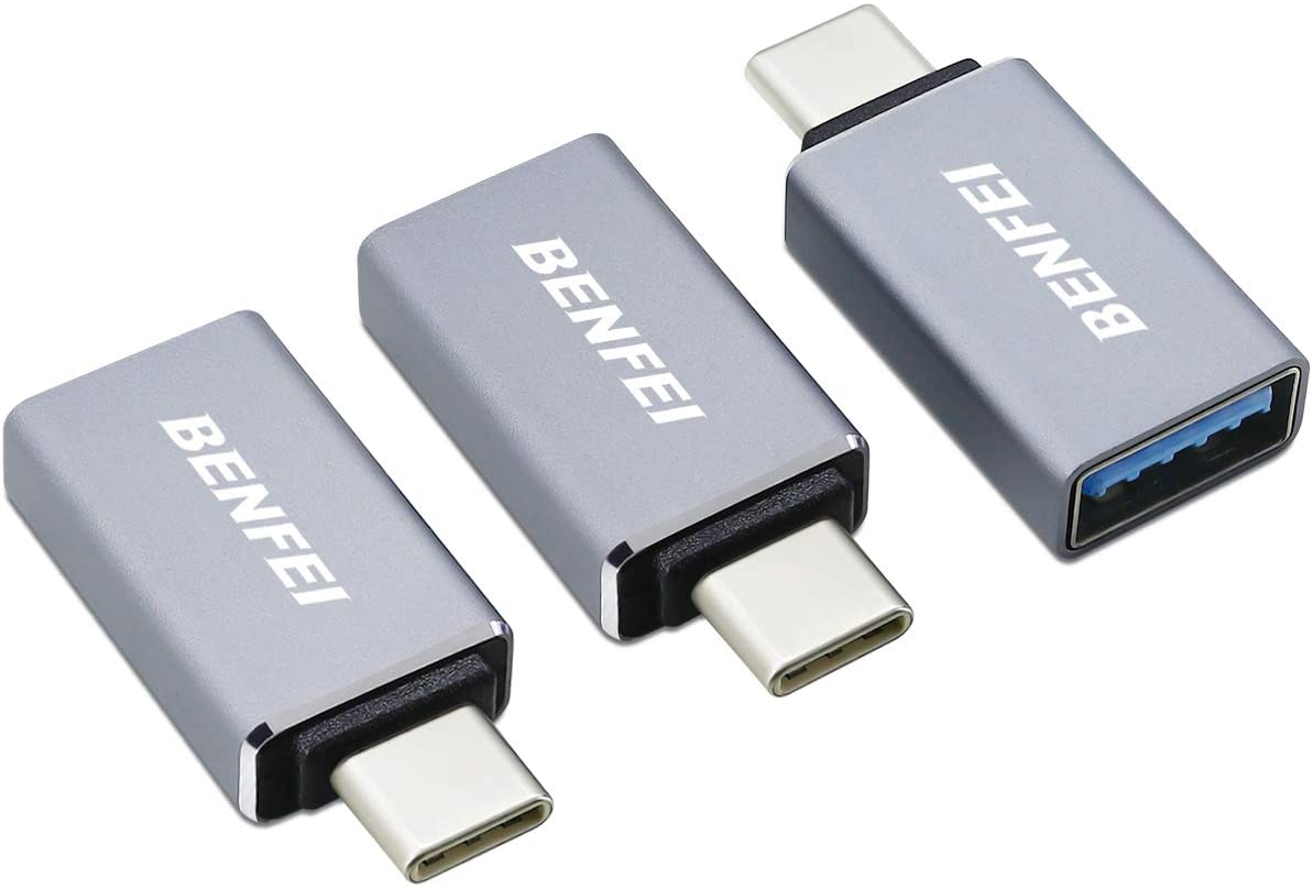 BENFEI USB C to USB 3.0 Adapter, 3 Pack USB C to A Male to Female Adapter Compatible with MacBook 2018 2017 2016