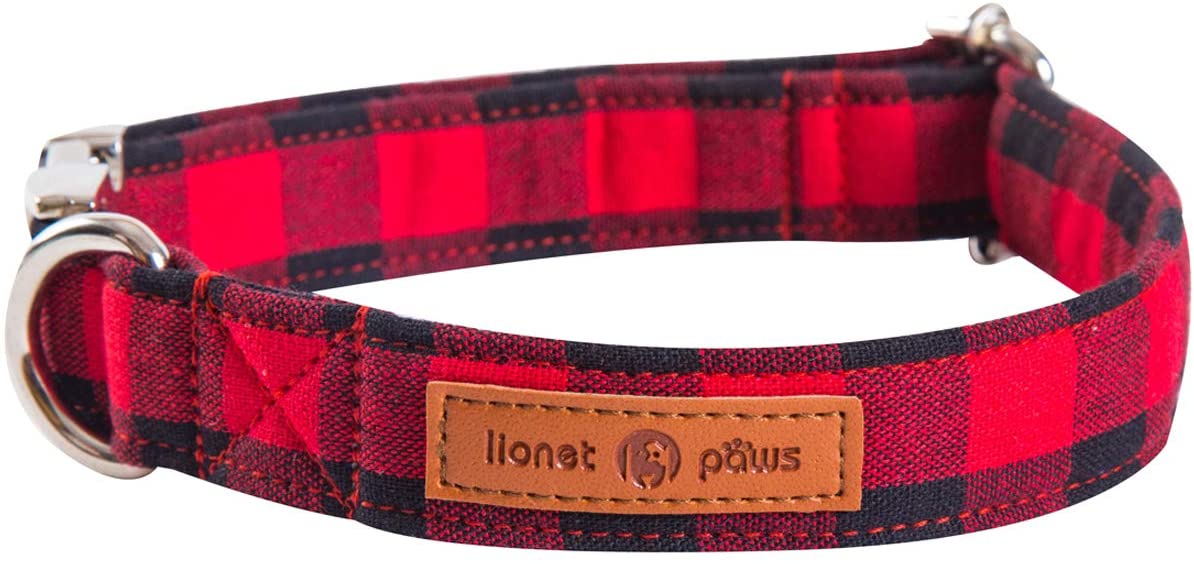 Lionet Paws Cotton Dog Collar with Bowtie, Durable Adjustable and Comfortable Collar for Medium Dogs Neck 34-55cm - Image 3