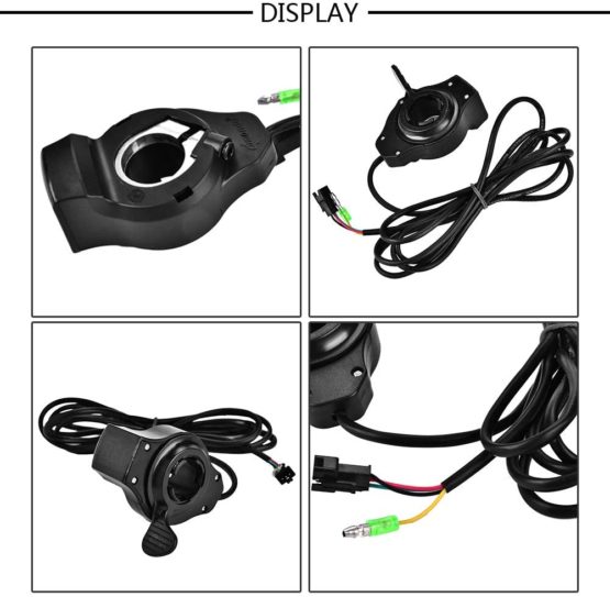 Dilwe E-bike Throttle, Scooter Thumb Throttle with 4 Wires 12V - 99V for Electric Bike Scooter Motorcycle Motorbike - Image 4