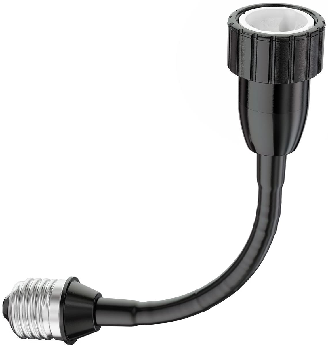 ledscom.de E27 gooseneck Extension to GU10, Black, 1 piece (pack of 1) - Image 2
