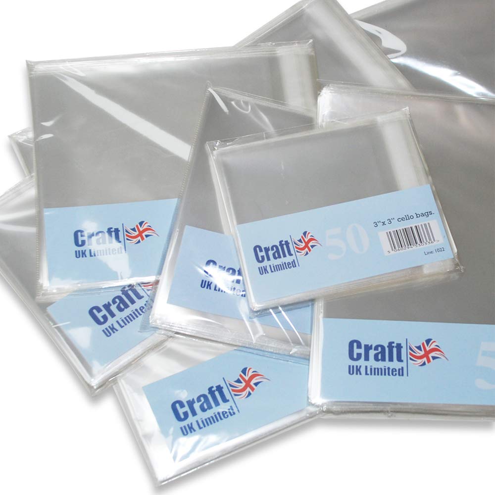 Craft UK 338-50 5X5 Cello Bags