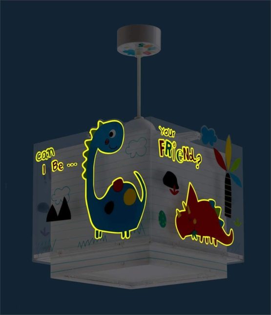 Dalber Dinos Hanging Lampshade E27, Multi-Colour - Image 4