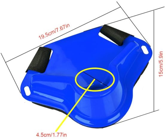 Fighting Belt Adjustable Fishing Fighting Belt Waist Rod Pole Holder Rod Racks Holder Belt for Fishing(Blue) - Image 4