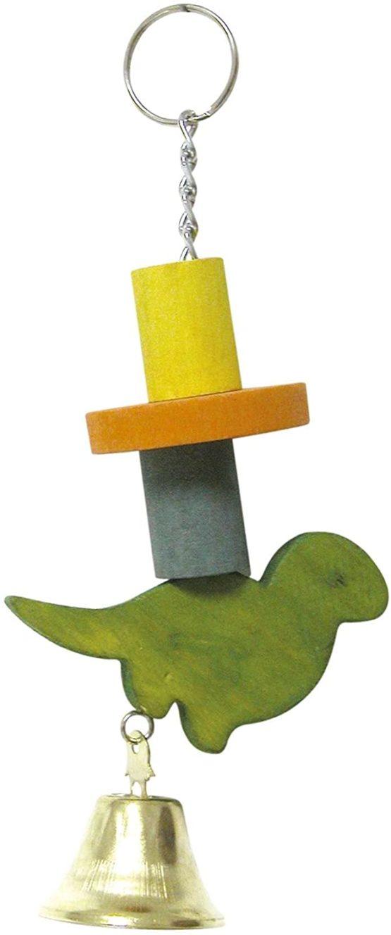 ICA b16024 Toy with Dinosaur and Bell for Birds