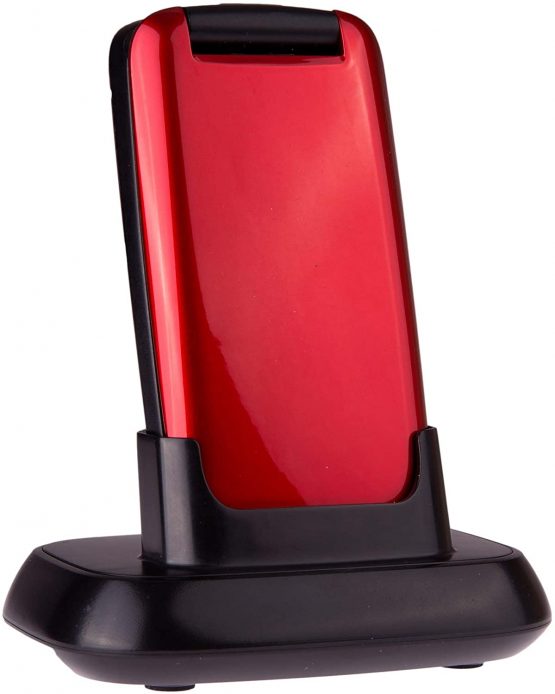 TTfone Star Big Button Simple Easy To Use Flip Mobile Phone Pay As You Go (O2 PAYG, Red) - Image 3