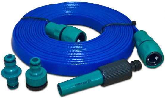 DKN 10m Flat Hose non-toxic extension for Caravan and Motorhome AQUASOURCE mains water