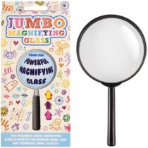 Henbrandt Jumbo Magnifying Glass for Kids Handheld Magnifying Lens Hunt for Clues Insect Bug Watching Kits Scientist Spy Detective Fancy Dress Costume Accessories for Boys and Girls