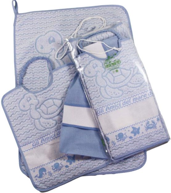 Bubabù COM109-GIAL Asylum Set, Sea Friends, 3 Pieces, Yellow