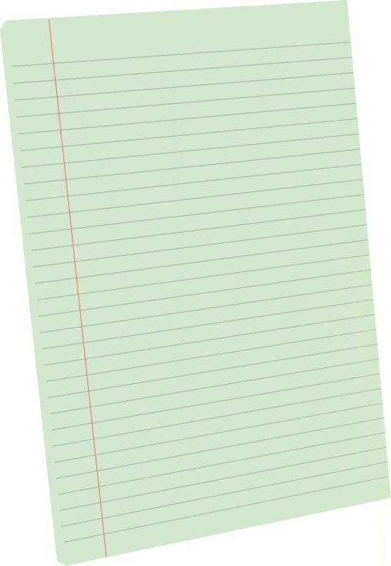 RHINO Stationery Special Education Refill Pad | A4 | Green Tinted Paper | 100 Page | 8mm Ruled with Margin | School Notepad | Pack of 1 - Image 4