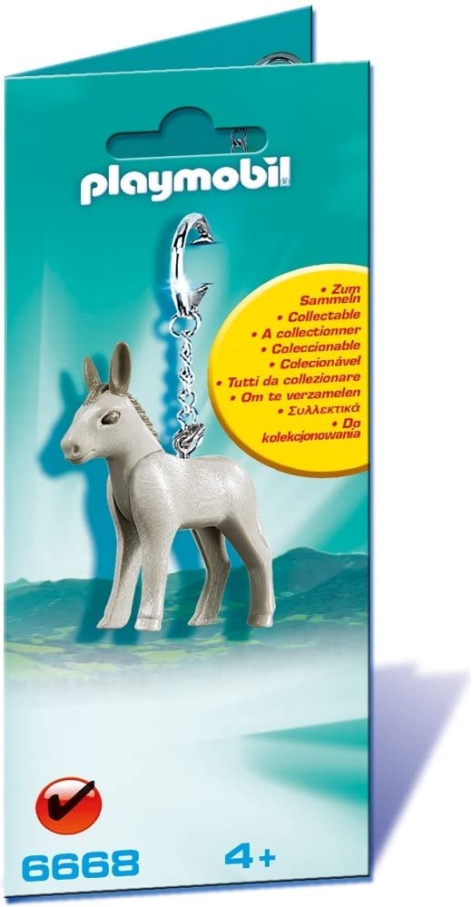 Playmobil 6668 Collectable Baby Donkey Keyring, Fun Imaginative Role-Play, PlaySets Suitable for Children Ages 4+