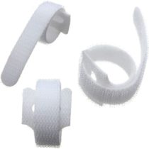 VELCRO® Brand Cable Ties One Wrap Double Sided Straps 20mmx200mm White 10 Pieces